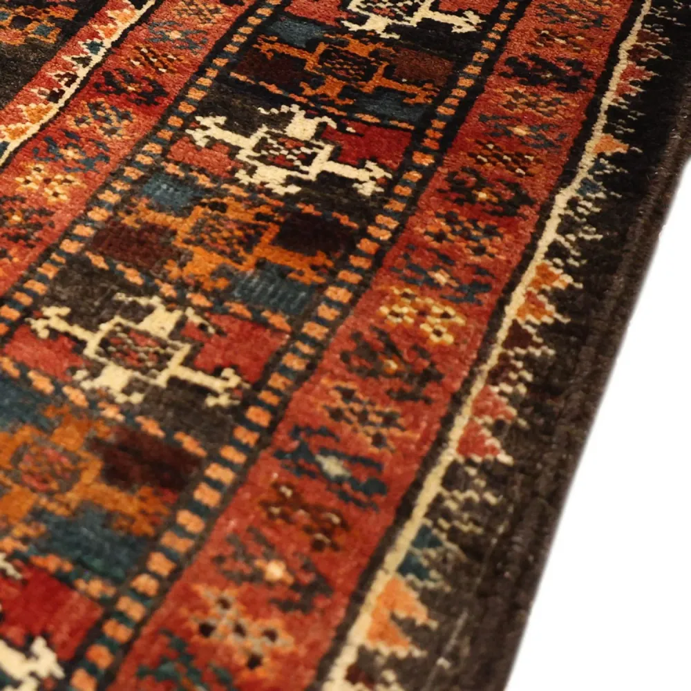 Corredor Tapete Baluch - 212 x 106 cm - vermelho escuro