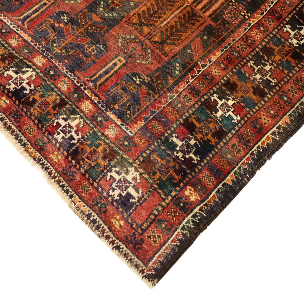 Corredor Tapete Baluch - 212 x 106 cm - vermelho escuro