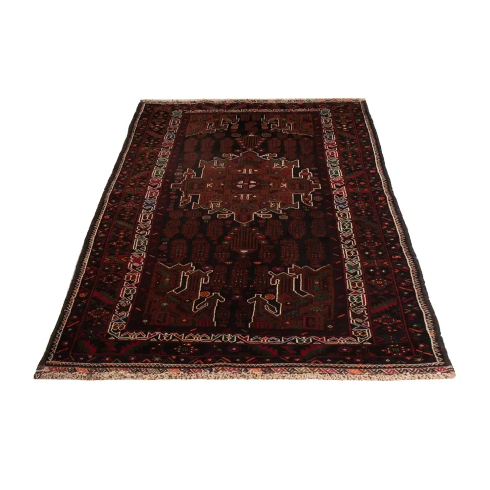 Corredor Tapete Baluch - 222 x 103 cm - vermelho escuro