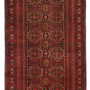 Corredor Tapete Baluch - 223 x 115 cm - vermelho escuro