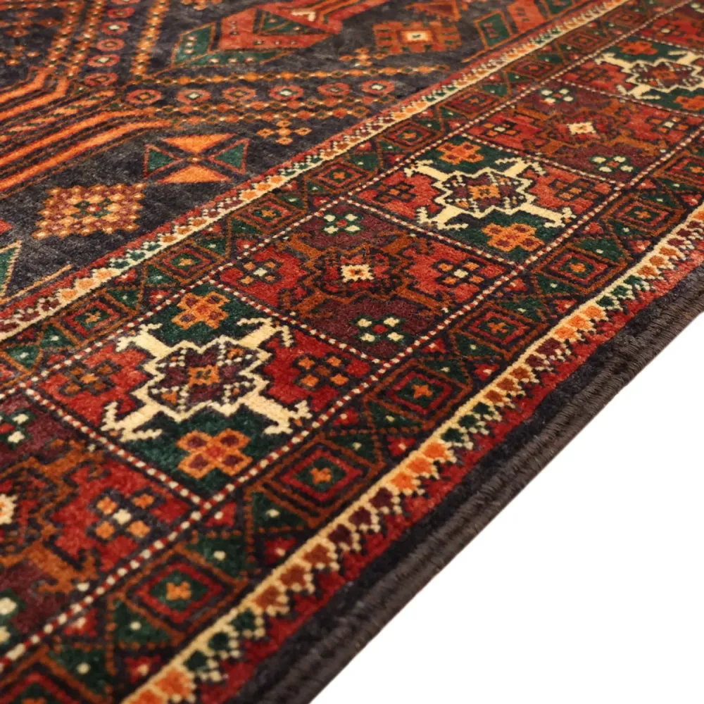 Corredor Tapete Baluch - 292 x 110 cm - vermelho escuro