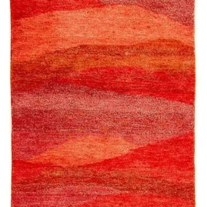 Corredor Tapete Gabbeh - Indus - 197 x 77 cm - vermelho