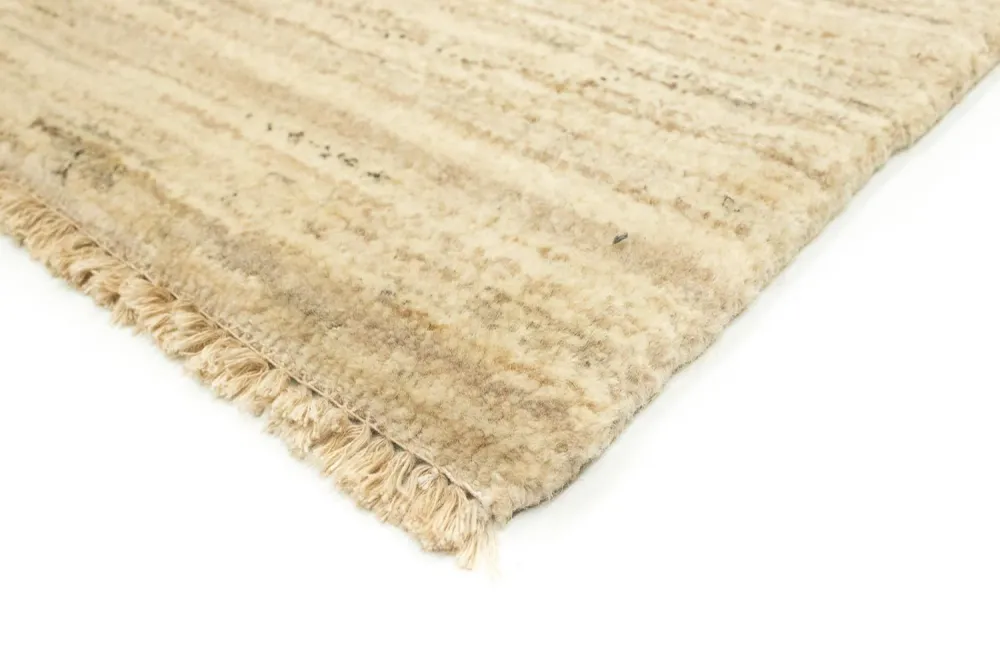 Corredor Tapete Gabbeh - Indus - 254 x 78 cm - bege