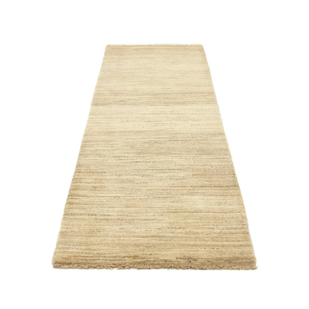 Corredor Tapete Gabbeh - Indus - 254 x 78 cm - bege