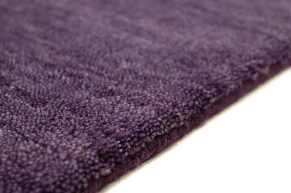 Corredor Tapete Gabbeh - Indus - 400 x 80 cm - púrpura