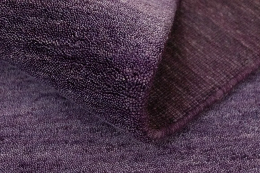 Corredor Tapete Gabbeh - Indus - 400 x 80 cm - púrpura