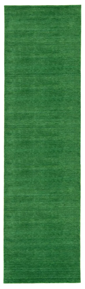 Corredor Tapete Gabbeh - Indus - 400 x 80 cm - verde escuro
