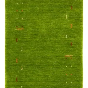 Corredor Tapete Gabbeh - Indus - 400 x 80 cm - verde