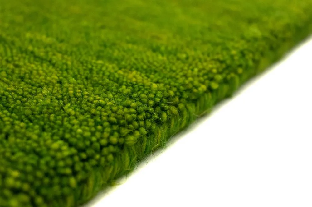 Corredor Tapete Gabbeh - Indus - 400 x 80 cm - verde