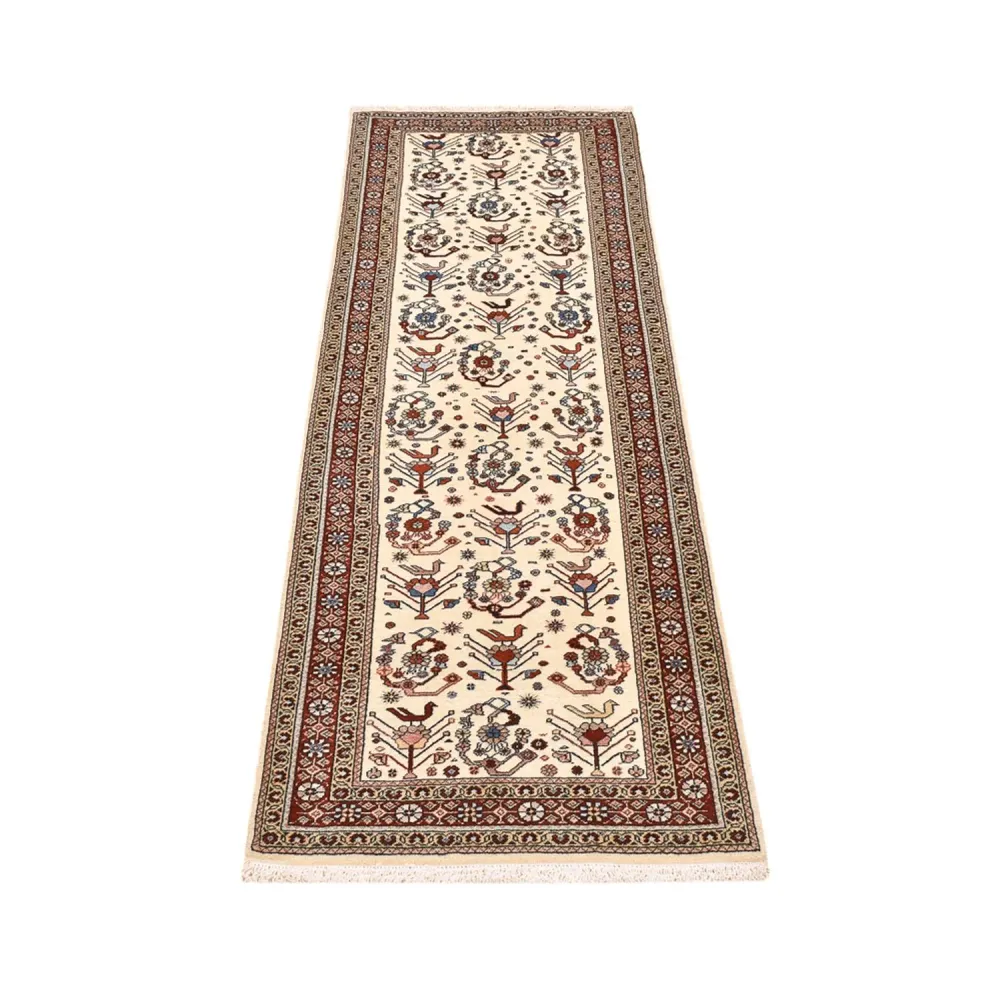 Corredor Tapete Gabbeh - Kashkuli Persa - 213 x 65 cm - bege