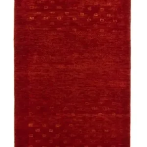 Corredor Tapete Gabbeh - Loribaft Persa - 307 x 80 cm - vermelho