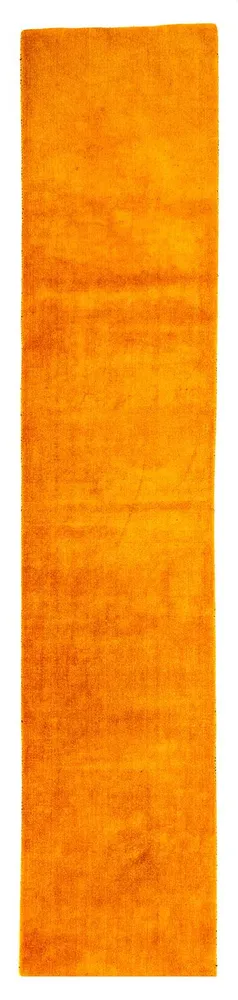 Corredor Tapete Gabbeh - Loribaft Persa - 395 x 80 cm - laranja