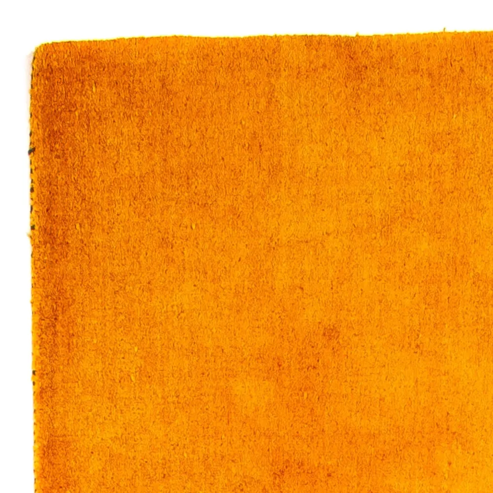 Corredor Tapete Gabbeh - Loribaft Persa - 395 x 80 cm - laranja