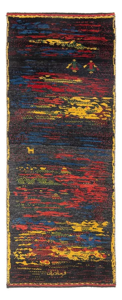 Corredor Tapete Gabbeh - Persa - 185 x 68 cm - multicolorido