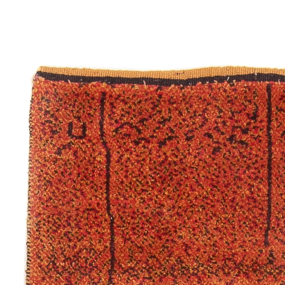 Corredor Tapete Gabbeh - Persa - 247 x 87 cm - terracotta