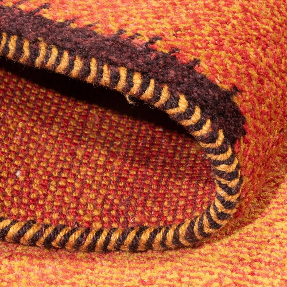 Corredor Tapete Gabbeh - Persa - 247 x 87 cm - terracotta