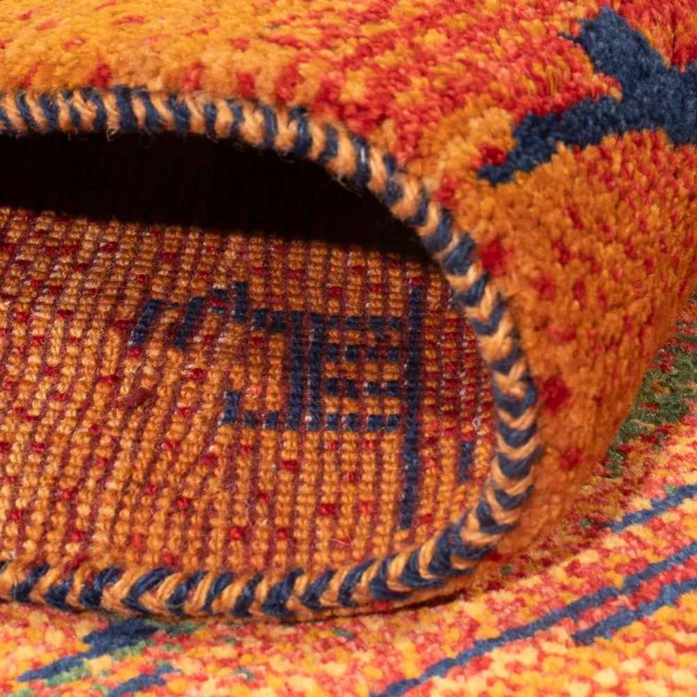 Corredor Tapete Gabbeh - Persa - 285 x 83 cm - multicolorido