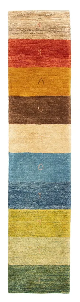 Corredor Tapete Gabbeh - Persa - 289 x 61 cm - multicolorido
