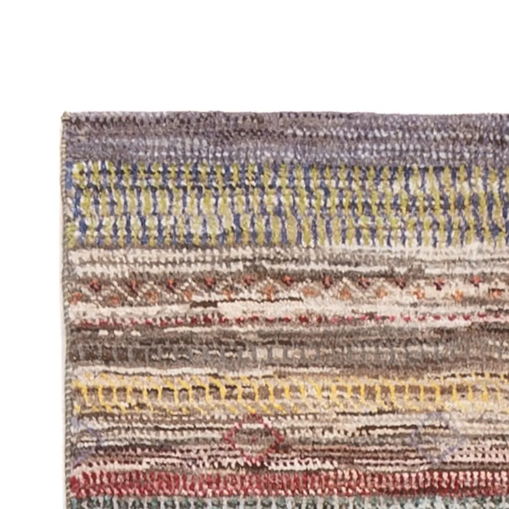 Corredor Tapete Gabbeh - Persa - 340 x 78 cm - multicolorido