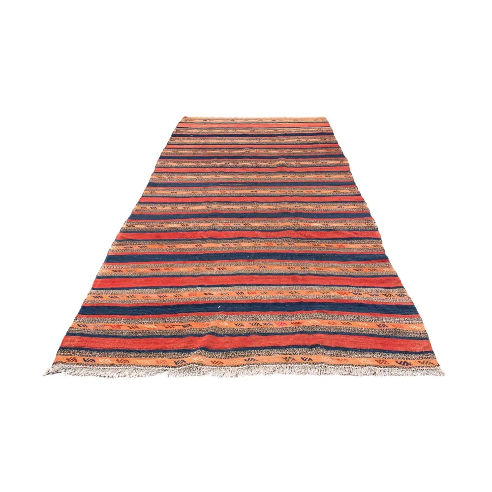 Corredor Tapete Kelim - Antigo - 312 x 142 cm - multicolorido