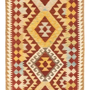 Corredor Tapete Kelim - Oriental - 183 x 80 cm - bege