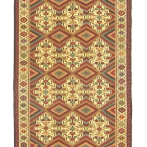 Corredor Tapete Kelim - Oriental - 184 x 72 cm - bege