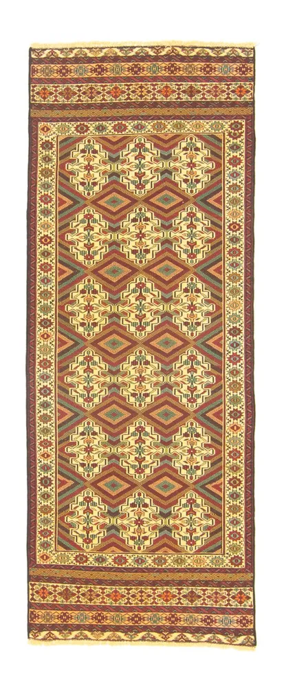 Corredor Tapete Kelim - Oriental - 184 x 72 cm - bege