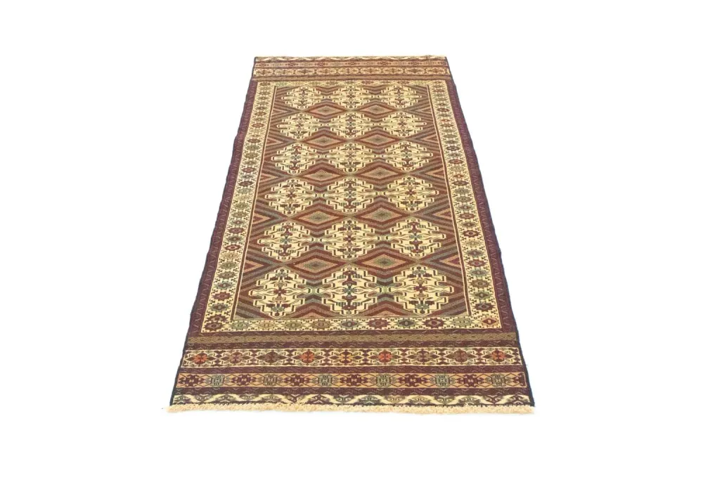 Corredor Tapete Kelim - Oriental - 184 x 72 cm - bege
