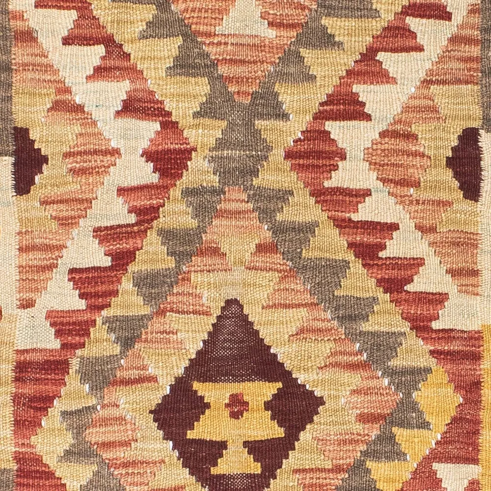 Corredor Tapete Kelim - Oriental - 190 x 73 cm - multicolorido
