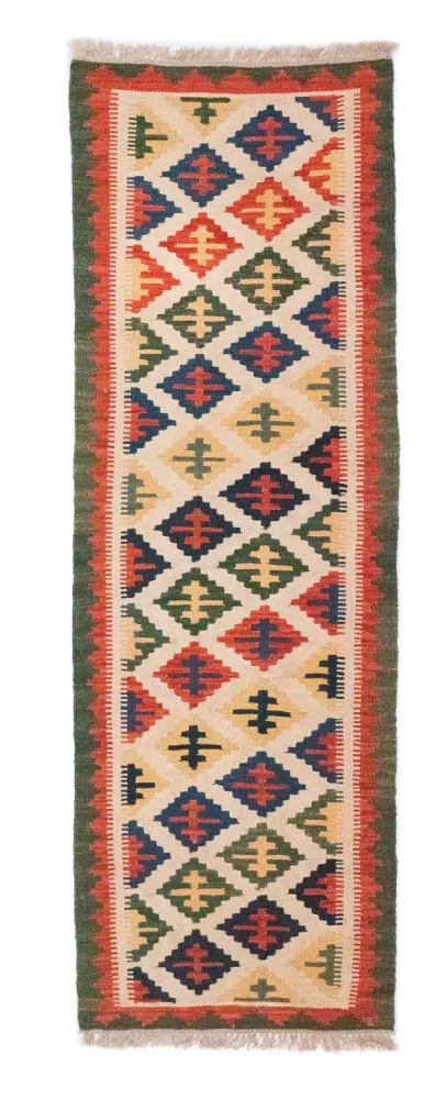 Corredor Tapete Kelim - Oriental - 192 x 62 cm - bege