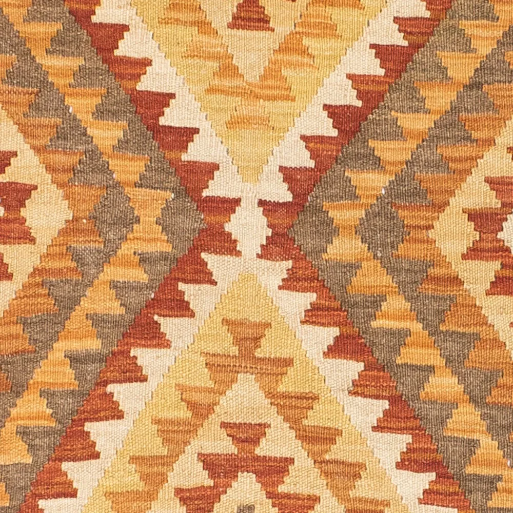 Corredor Tapete Kelim - Oriental - 192 x 69 cm - castanho claro