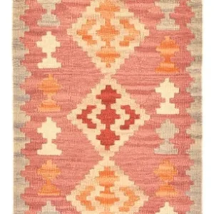 Corredor Tapete Kelim - Oriental - 197 x 63 cm - multicolorido