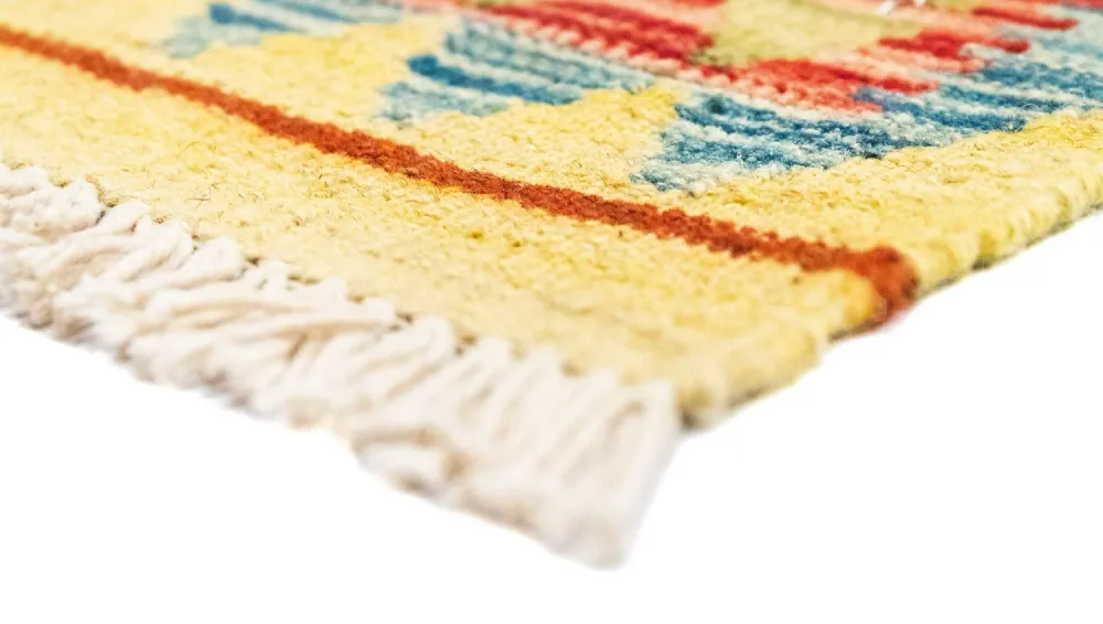 Corredor Tapete Kelim - Oriental - 200 x 99 cm - multicolorido