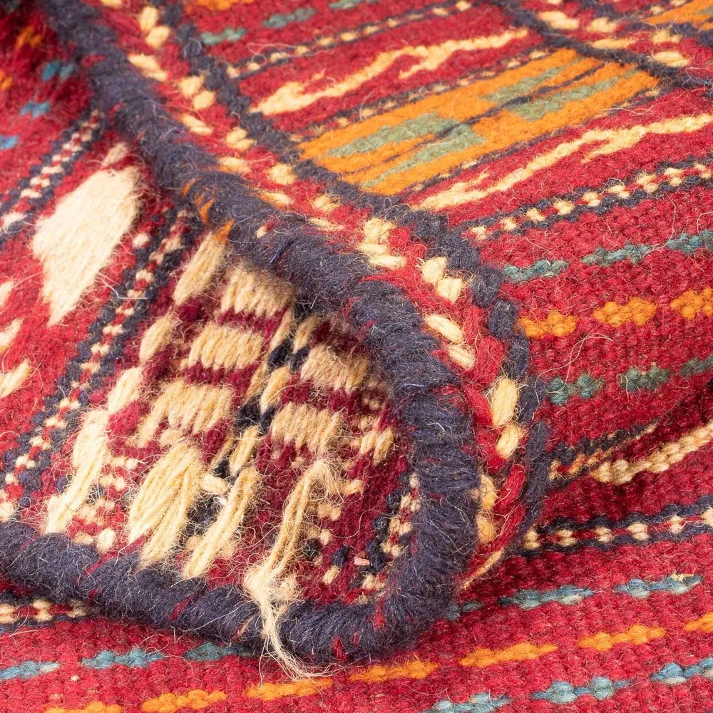Corredor Tapete Kelim - Oriental - 200 x 70 cm - multicolorido