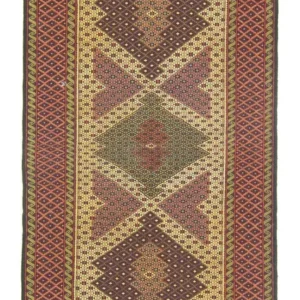 Corredor Tapete Kelim - Oriental - 201 x 82 cm - bege