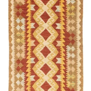 Corredor Tapete Kelim - Oriental - 202 x 70 cm - bege