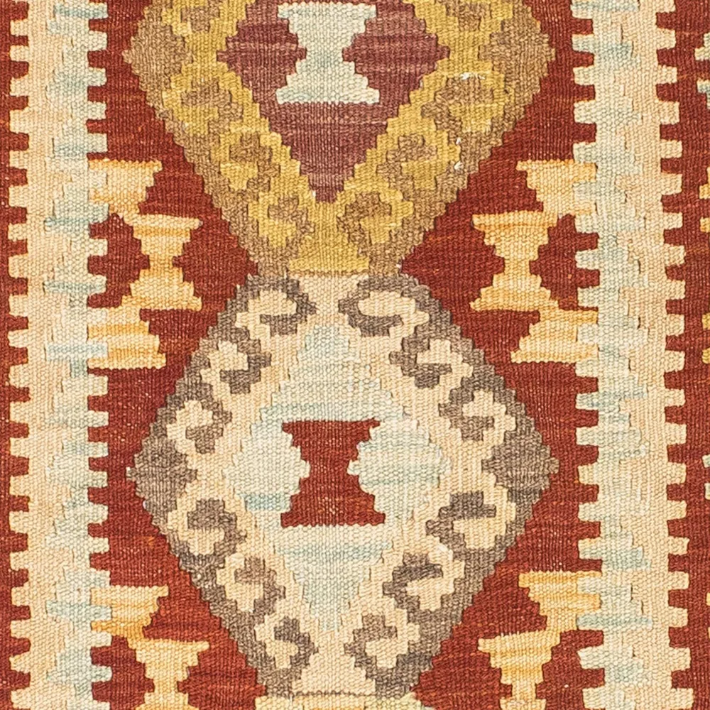 Corredor Tapete Kelim - Oriental - 206 x 71 cm - bege