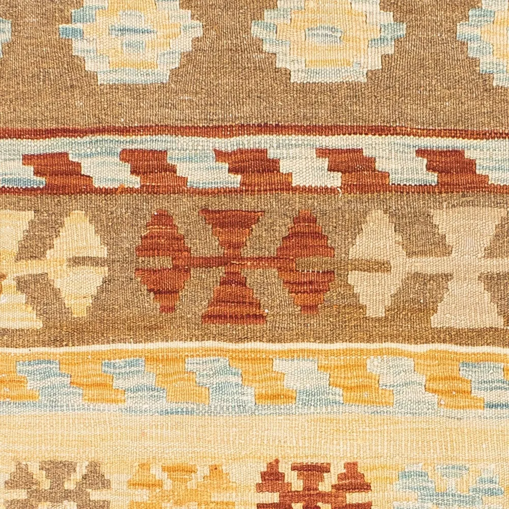 Corredor Tapete Kelim - Oriental - 207 x 77 cm - bege