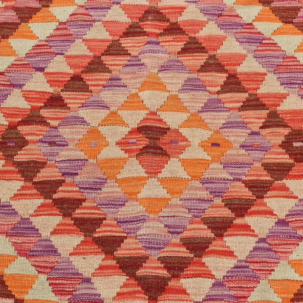 Corredor Tapete Kelim - Splash - 192 x 110 cm - multicolorido