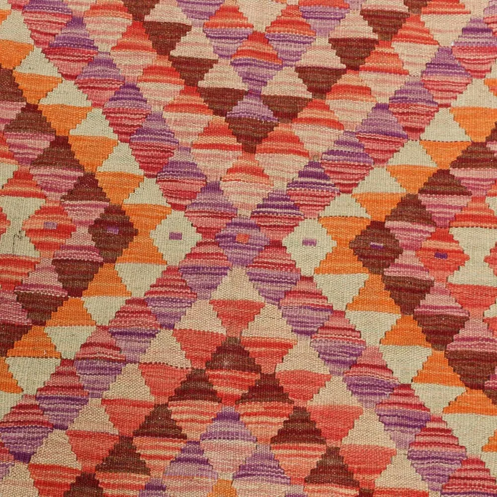 Corredor Tapete Kelim - Splash - 192 x 110 cm - multicolorido