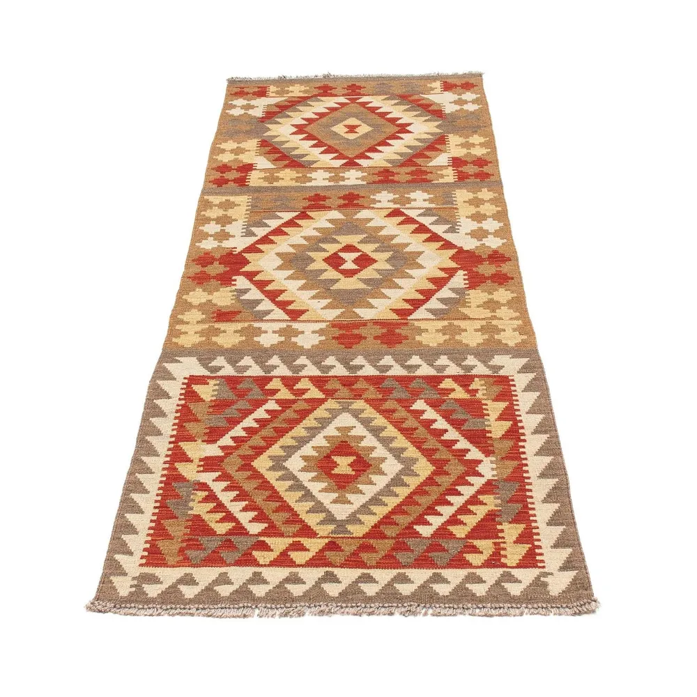 Corredor Tapete Kelim - Splash - 193 x 68 cm - multicolorido