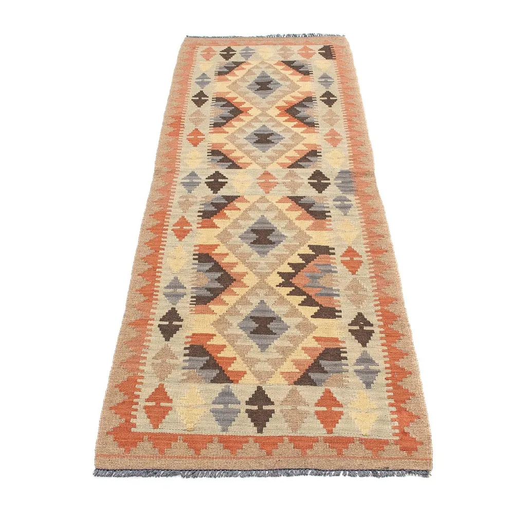 Corredor Tapete Kelim - Splash - 198 x 57 cm - multicolorido