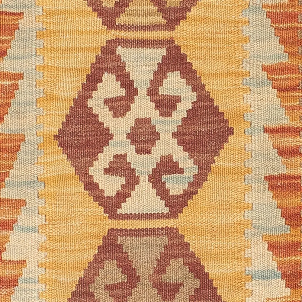 Corredor Tapete Kelim - Splash - 204 x 65 cm - multicolorido