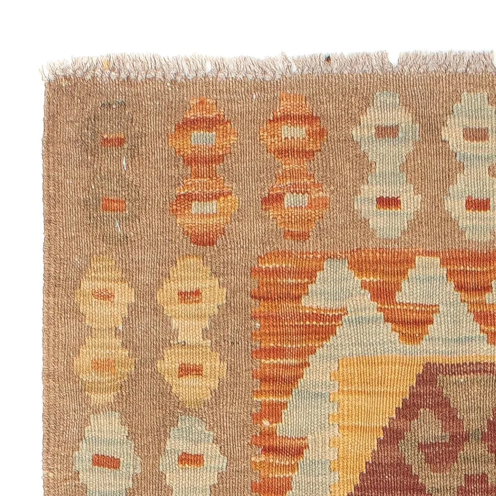 Corredor Tapete Kelim - Splash - 204 x 65 cm - multicolorido