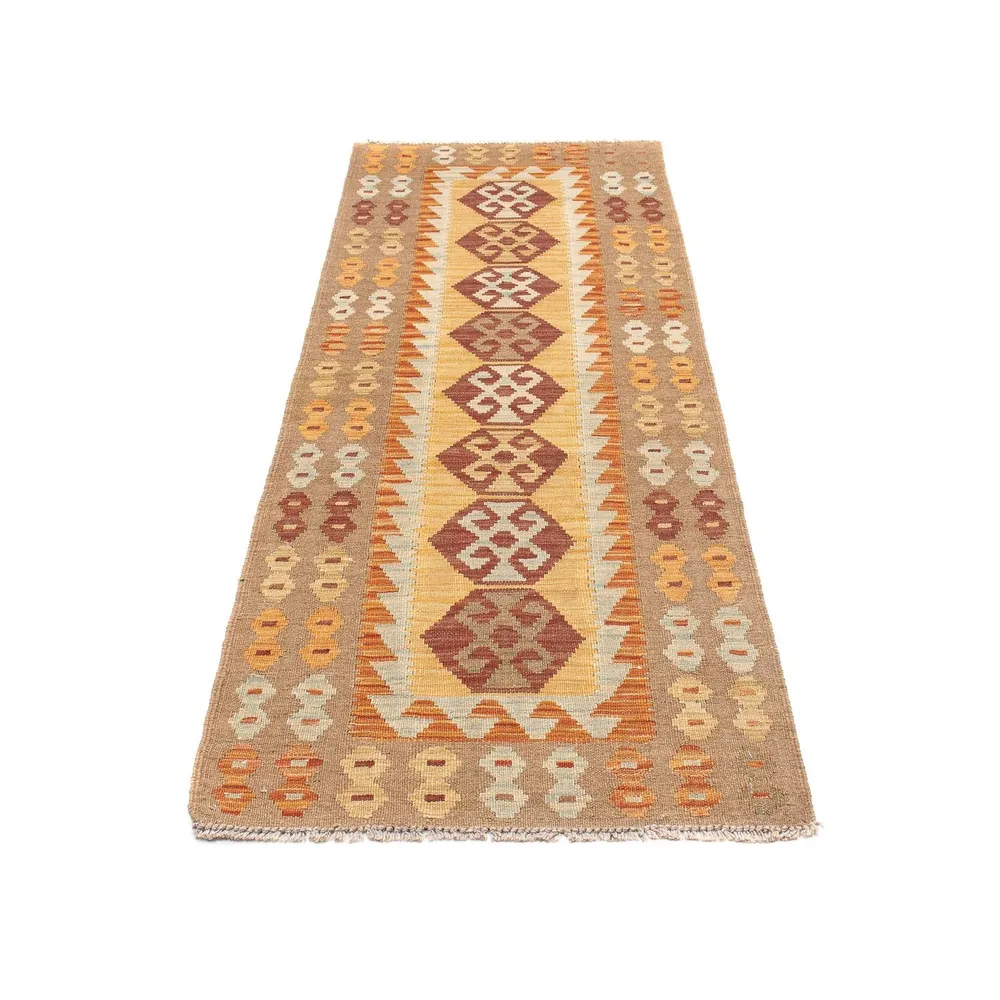 Corredor Tapete Kelim - Splash - 204 x 65 cm - multicolorido
