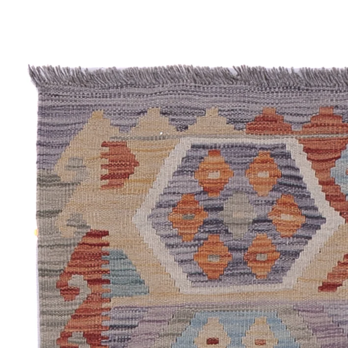 Corredor Tapete Kelim - Splash - 302 x 79 cm - multicolorido