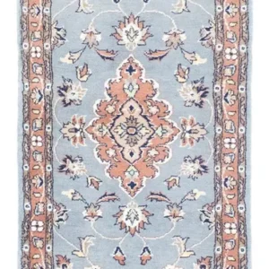 Corredor Tapete Oriental - 187 x 63 cm - azul claro