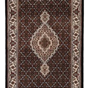 Corredor Tapete Oriental - Tabriz - 204 x 80 cm - bege escuro
