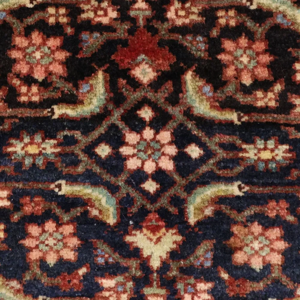 Corredor Tapete Persa - Bijar - 276 x 146 cm - vermelho escuro