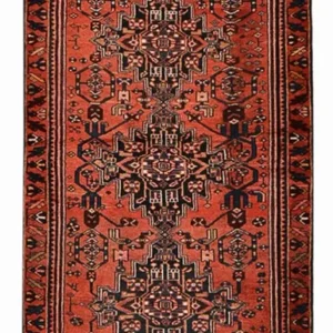 Corredor Tapete Persa - Bijar - 288 x 104 cm - vermelho